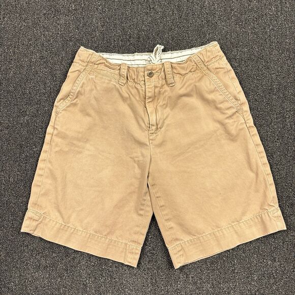 Polo Ralph Lauren Shorts Mens Khaki Chino Casual Pony Drawstring Size 30 - Picture 1 of 7